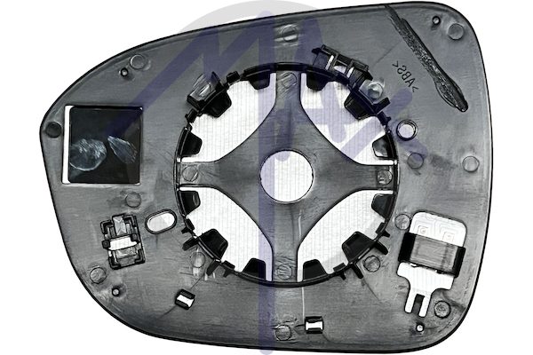 Rear-view mirror glass left, convex chrome heated, with BLIS system (blind spot)
