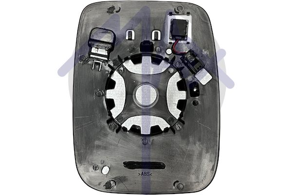 Rear-view mirror glass left, heated chrome aspherical, with BLIS system (blind spot)