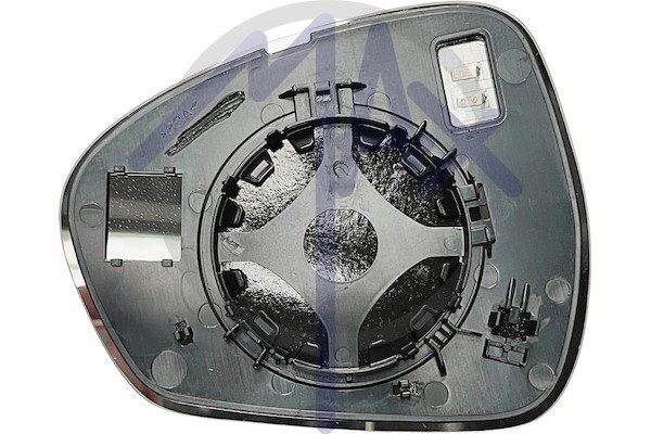 Right rear-view mirror glass, convex chrome, heated