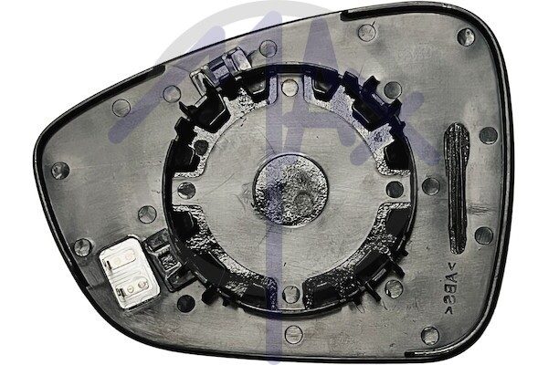Right rear-view mirror glass, convex chrome, heated