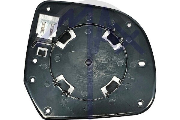 Left rear-view mirror glass, convex chrome, heated