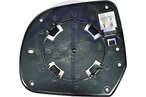 Right rear-view mirror glass, convex chrome, heated