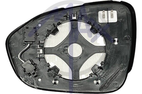 Right rear-view mirror glass, heated chrome convex, with BLIS system (blind spot)