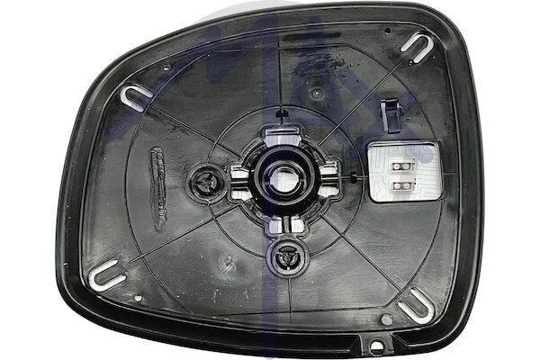 Right rear-view mirror glass, convex chrome, heated