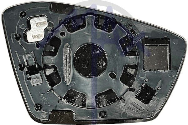 Left rear-view mirror glass, convex chrome, heated