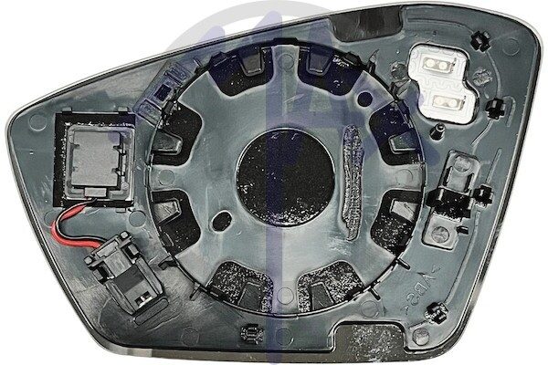 Right rear-view mirror glass, heated chrome convex, with BLIS system (blind spot)