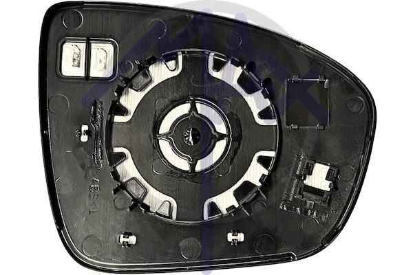 Left rear-view mirror glass, aspherical chrome, heated
