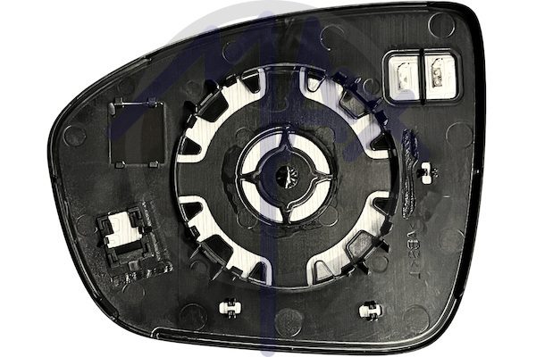 Rear-view mirror glass, right, heated aspherical chrome