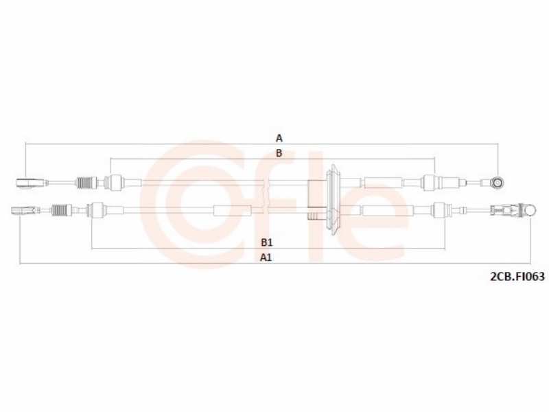 Fiat cavo cambio 500 15-