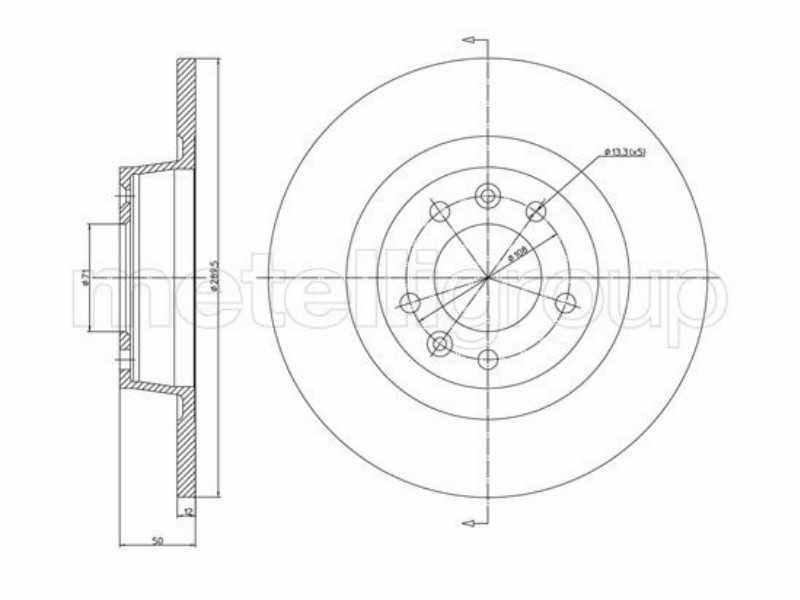 Dischi freno post p.407 I 2.0 3.0 V6 05 08