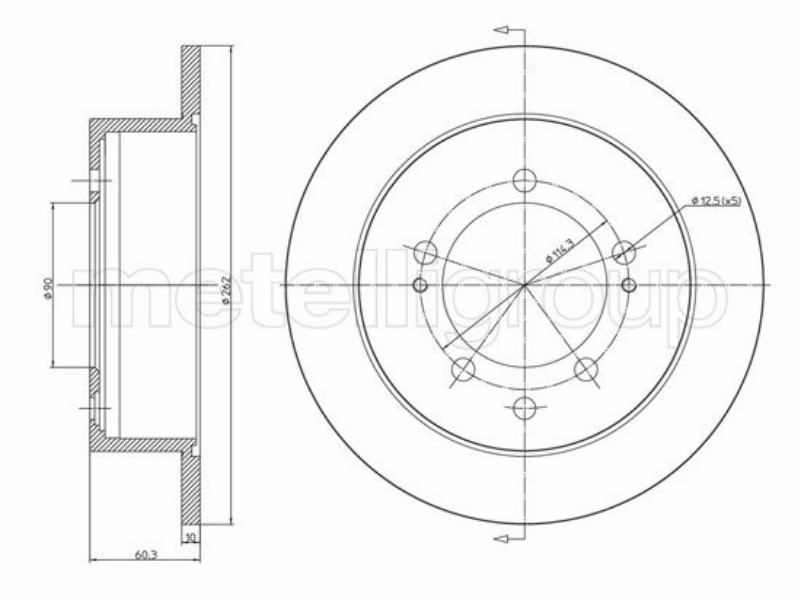 Dischi freno eclipse II lancer VI post 01-07