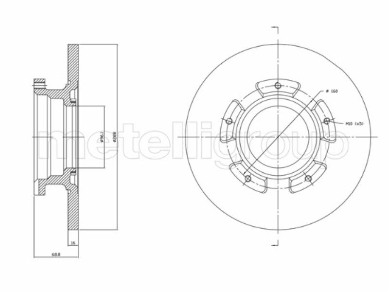 Dischi freno post Transit IX 13