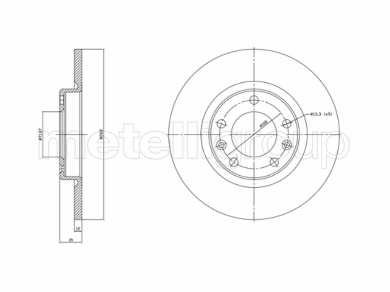 Dischi freno post P3008 P308 P508 II 13