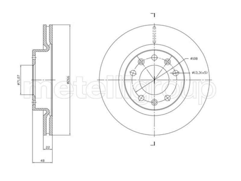Dischi freno P308 I II 13