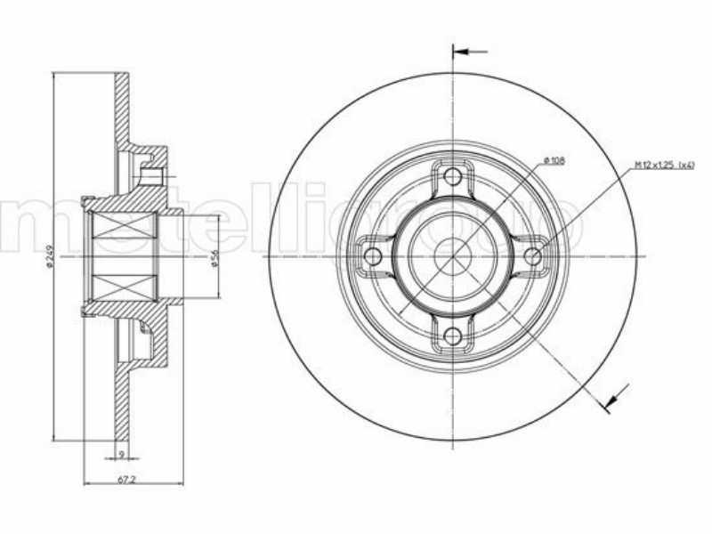 Dischi freno c cusc post p.307 II C4 I 00