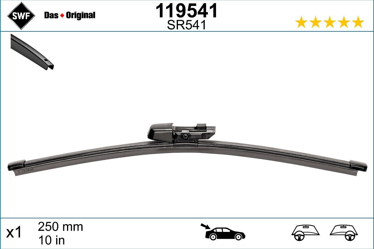 Tergicristallo posteriore per Golf 8 250 mm