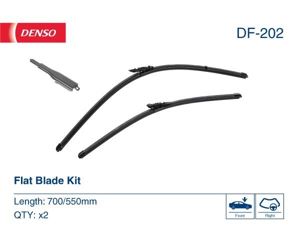 Spazzola tergi 550, 700/550 mm, flat blade