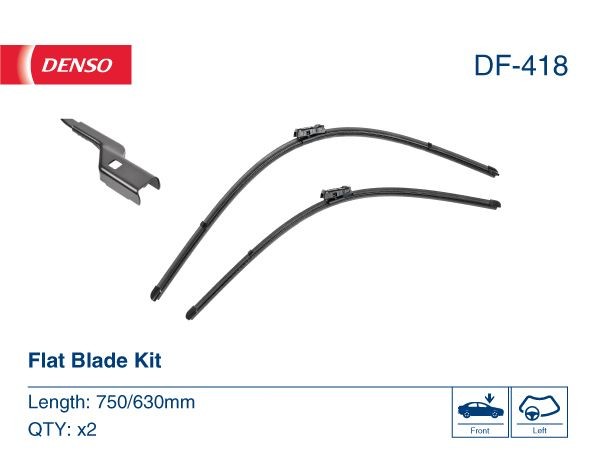 Spazzole tergi 630, 750/630 mm, flat blade