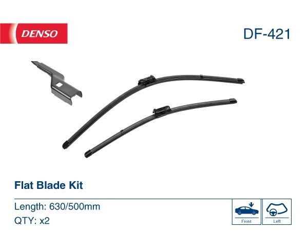 Spazzole tergi 500, 630/500 mm, flat blade