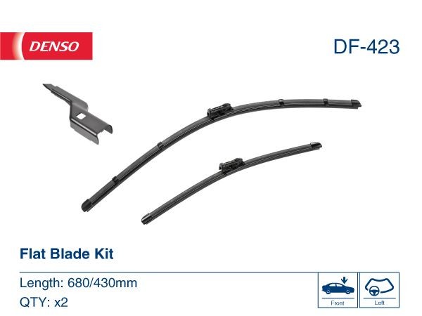 Spazzole tergi 430, 680/430 mm, flat blade