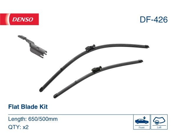 Spazzole tergi 500, 650/500 mm, flat blade