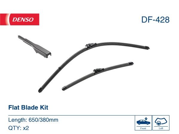 Spazzole tergi 380, 650/380 mm, flat blade