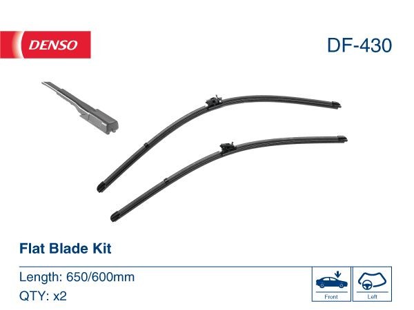 Spazzole tergi 600, 650/600 mm, flat blade
