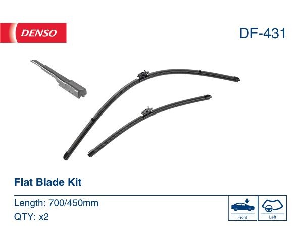 Spazzole tergi 450, 700/450 mm, flat blade