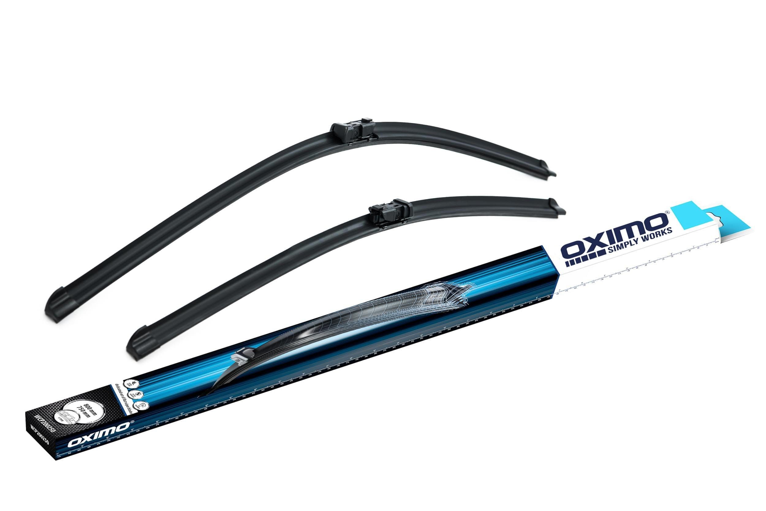 Spazzole tergi 800, 750 mm anteriore, flat blade