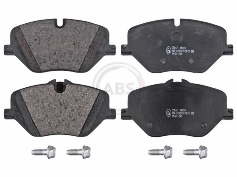 Brake pad set, disc brake