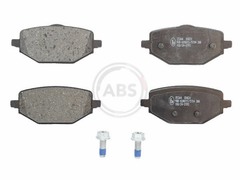 Brake pad set, disc brake
