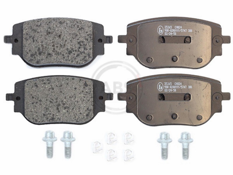 Brake pad set, disc brake
