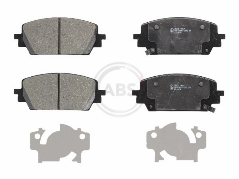 Brake pad set, disc brake