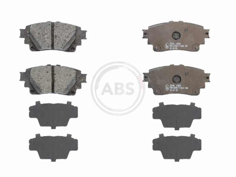 Brake pad set, disc brake