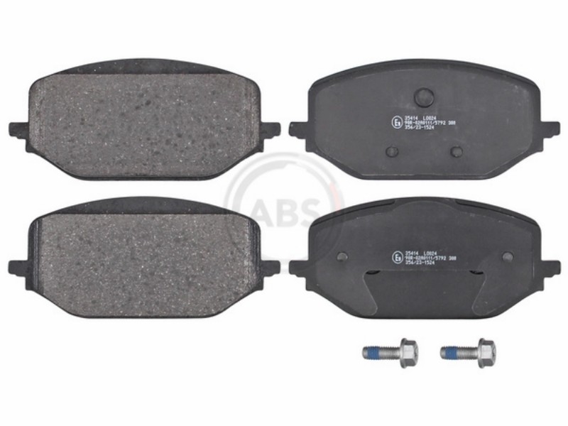 Brake pad set, disc brake