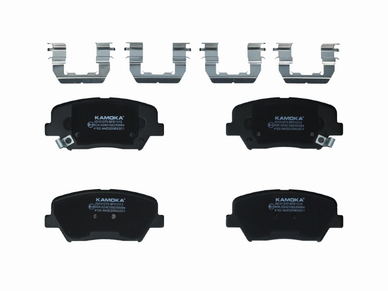Brake pad set, disc brake