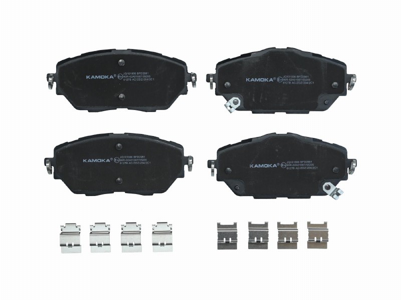 Brake pad set, disc brake