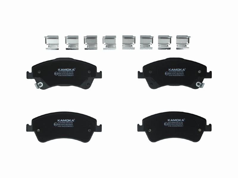 Brake pad set, disc brake