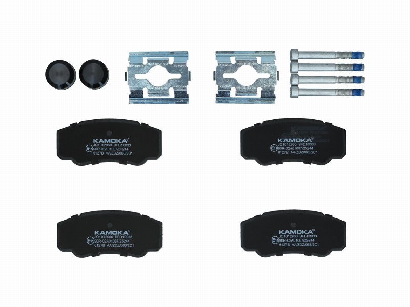 Brake pad set, disc brake
