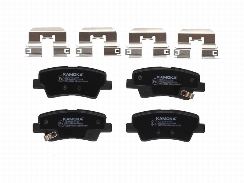 Brake pad set, disc brake