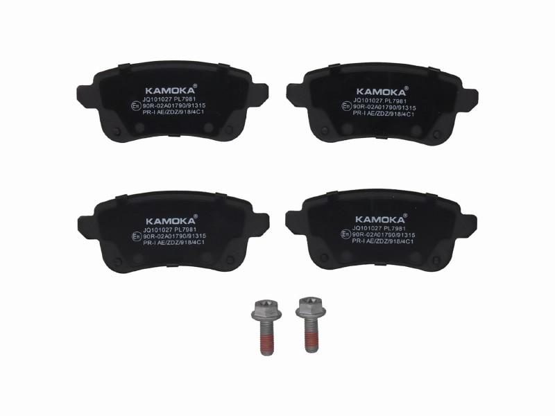 Brake pad set, disc brake