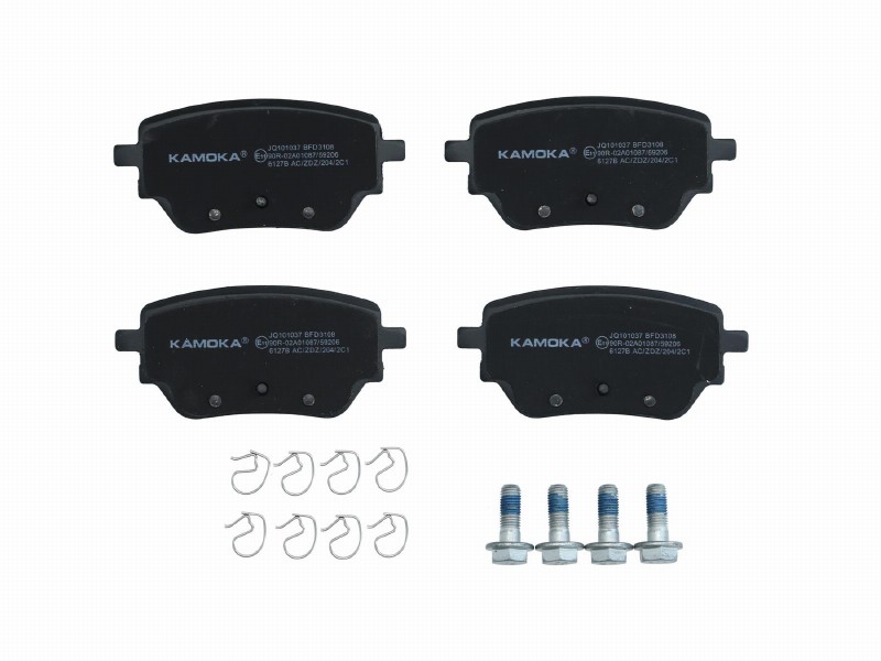 Brake pad set, disc brake