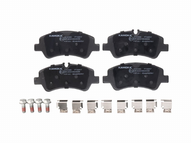 Brake pad set, disc brake