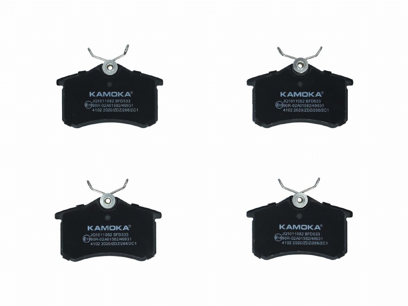 Brake pad set, disc brake