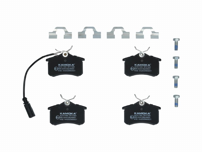 Brake pad set, disc brake