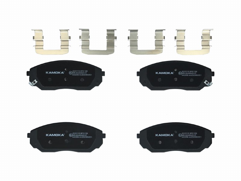 Brake pad set, disc brake