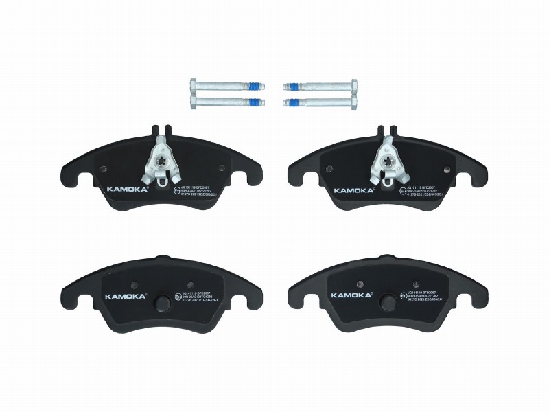Brake pad set, disc brake