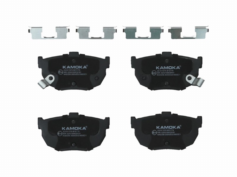 Brake pad set, disc brake
