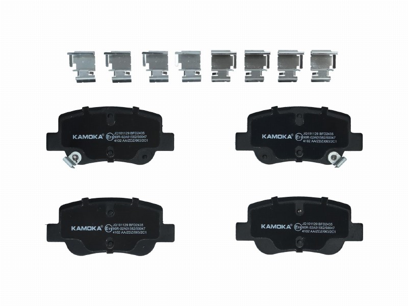 Brake pad set, disc brake