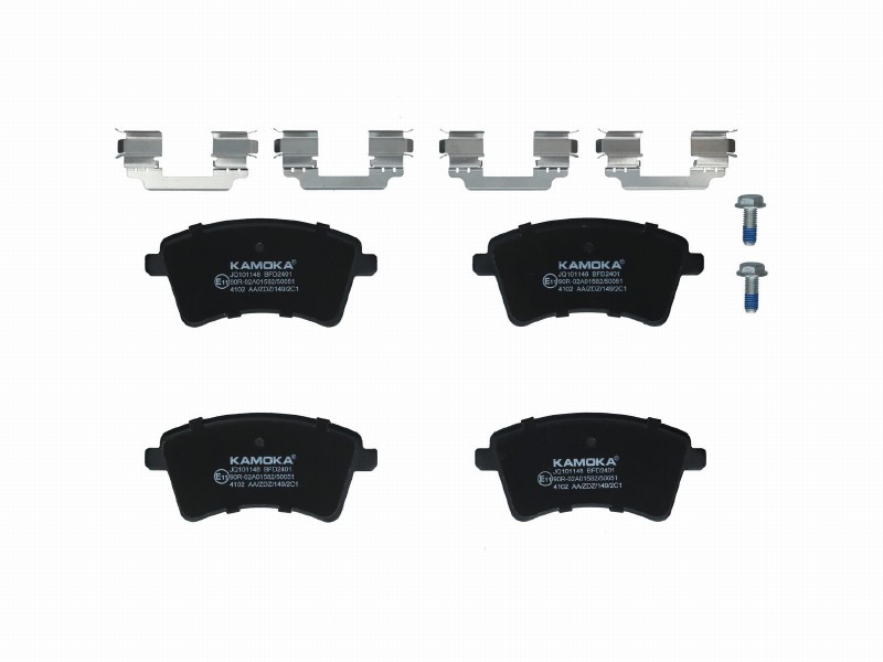 Brake pad set, disc brake